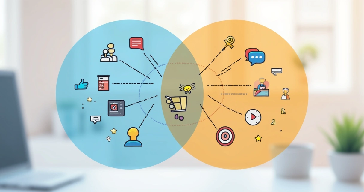 Gráfico mostrando a interseção de dados de CRM e pesquisa de satisfação