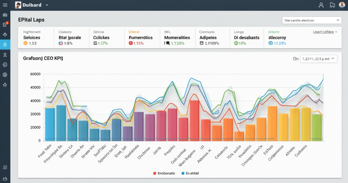 Gráfico exibindo KPIs de campanhas de email 