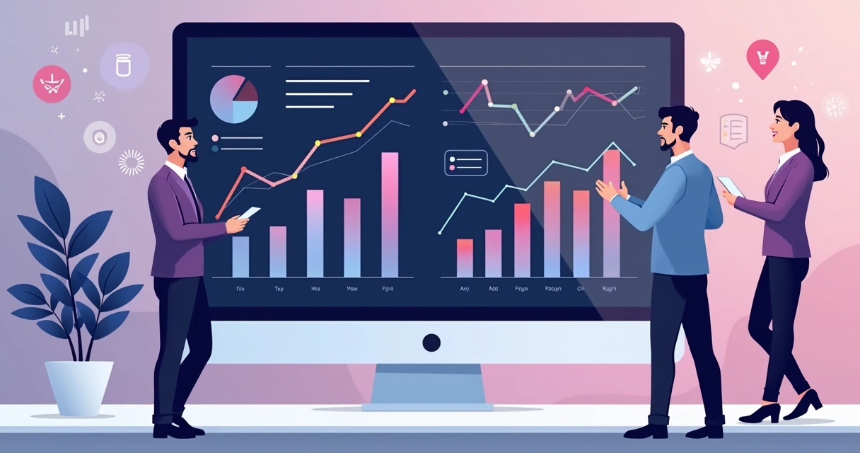 Gráfico de KPIs para analisar performance do programa de parcerias 