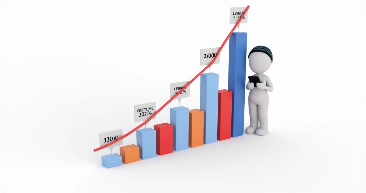 Gráfico mostrando lead time e níveis de satisfação do cliente 