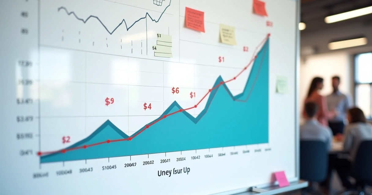 Gráfico mostrando a evolução do LTV de clientes ao longo do tempo 