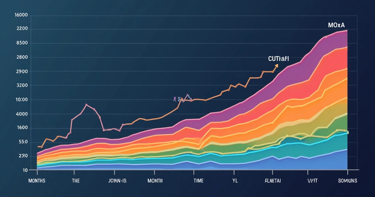 Gráfico colorido mostrando recorrência de compras e variação do LTV em clientes de loja virtual