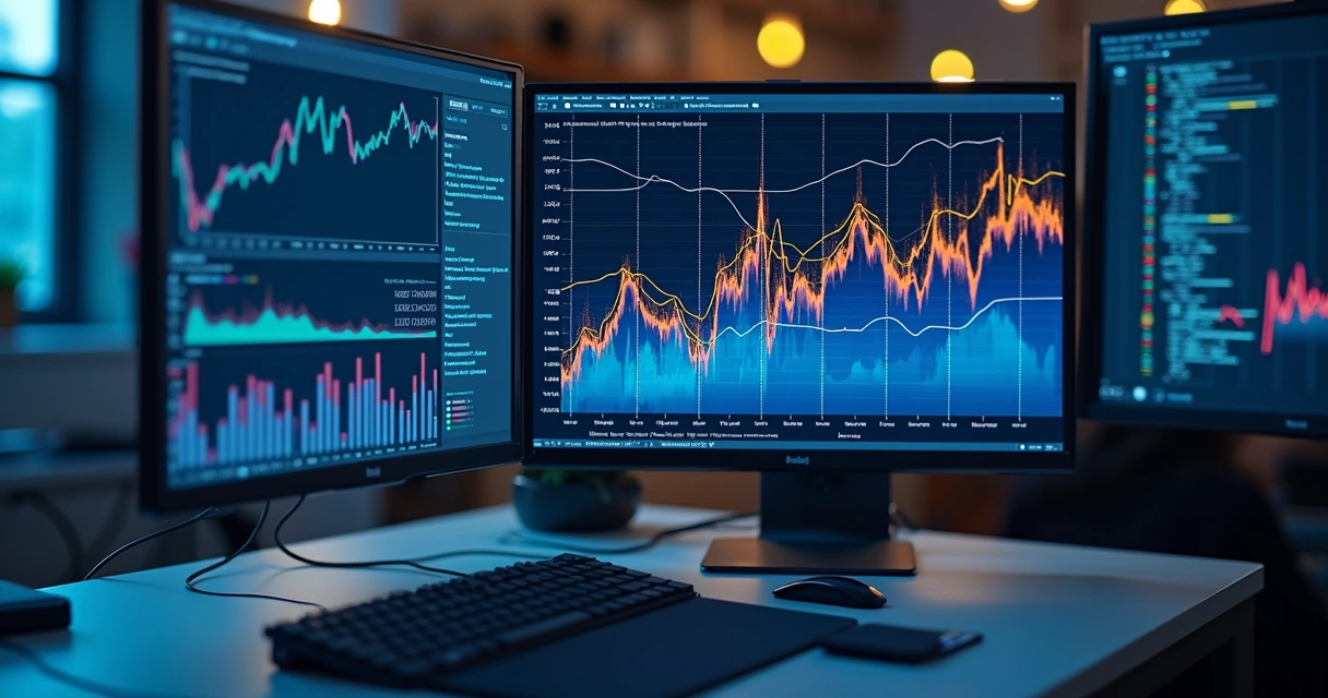 Gráfico mostrando aprendizagem de máquina analisando dados 
