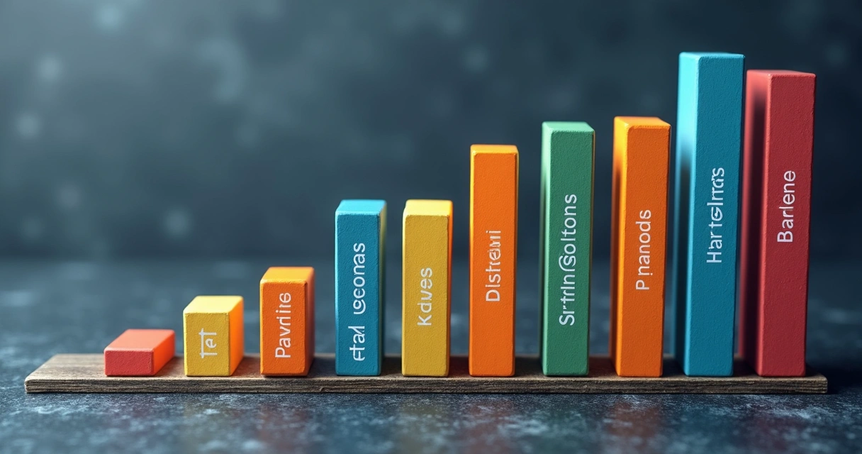 Gráfico de margem de lucro comparando empresas PME