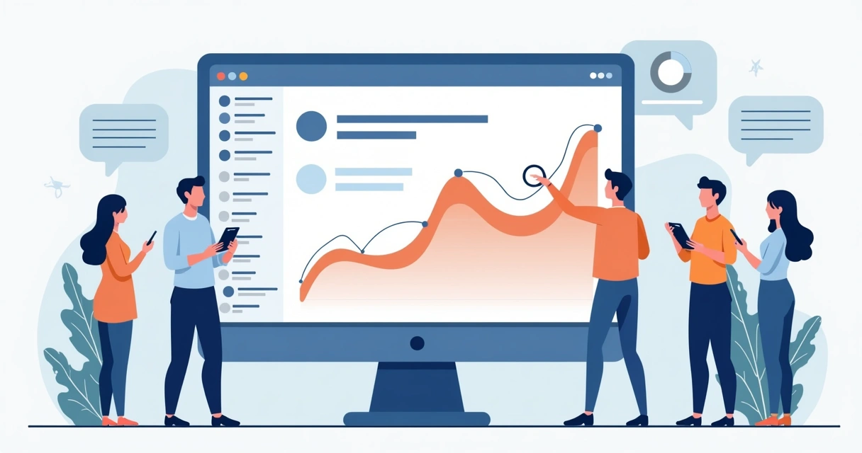 Gráfico ilustrando picos de menções vindas de dark social 