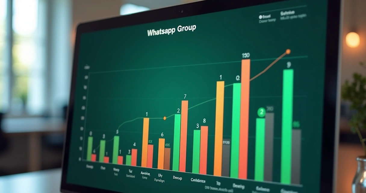Gráfico de mensagens trocadas em grupo no WhatsApp 