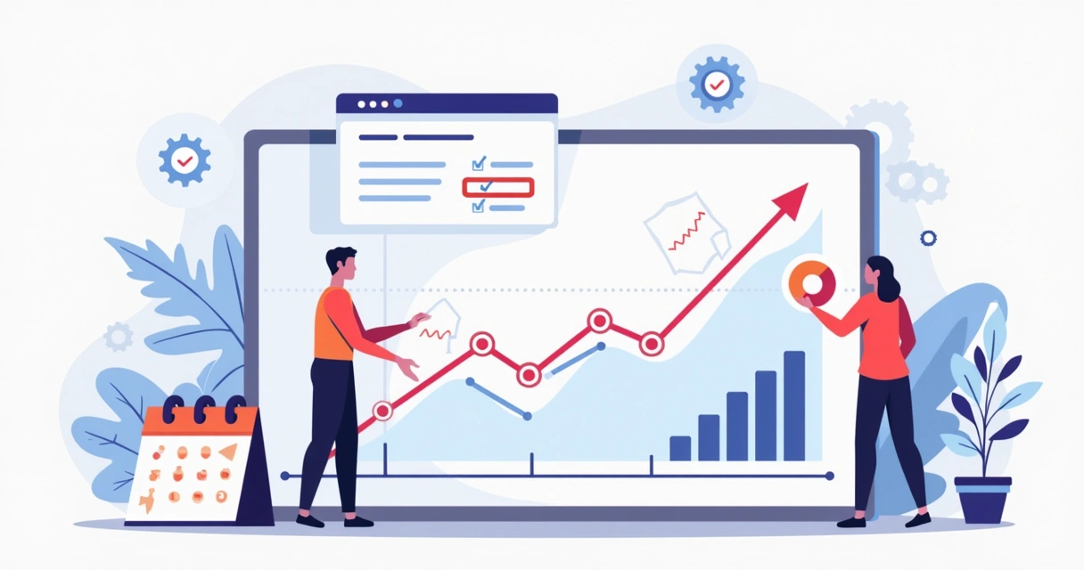 Gráfico ilustra revisão e evolução de metas técnicas