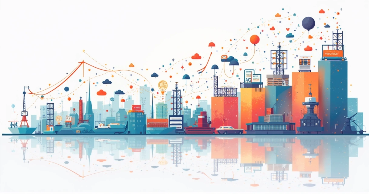 Gráfico de funil mostrando conversão de leads em vendas b2b 