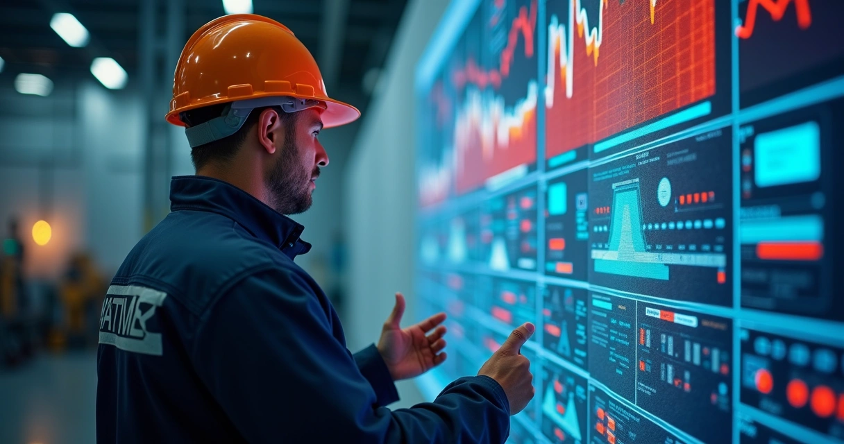 Gráfico de Pareto colorido com causas industriais principais 