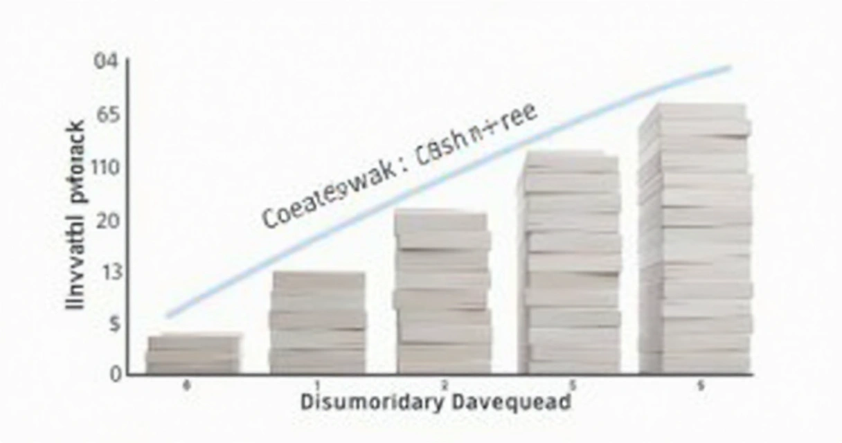 Gráfico mostra barras do investimento inicial e as entradas de caixa mensais, comparando payback simples e descontado 