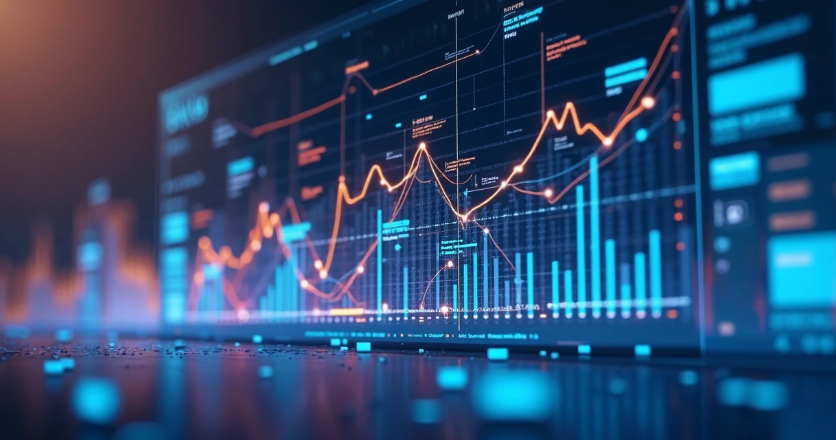 Gráfico digital mostra previsões de resultados em processos judiciais 