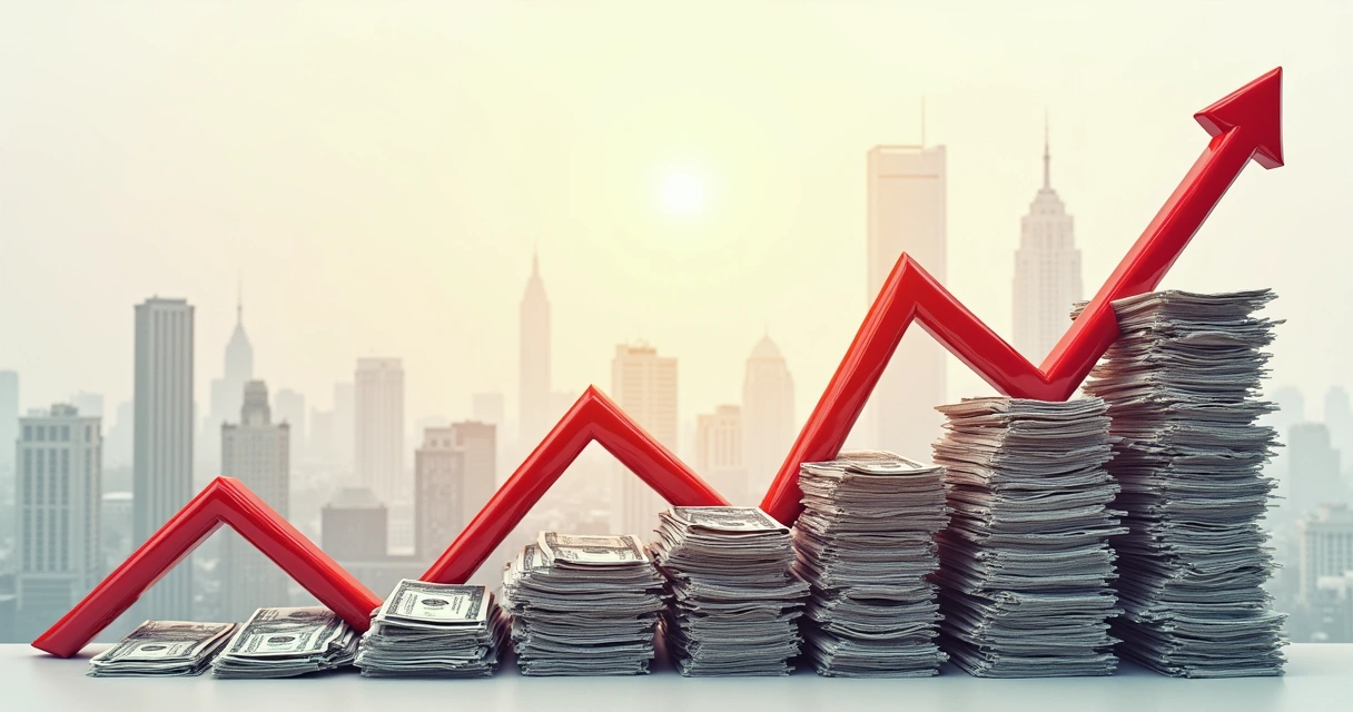 Gráfico financeiro com linha em queda simbolizando a desvalorização de uma empresa.