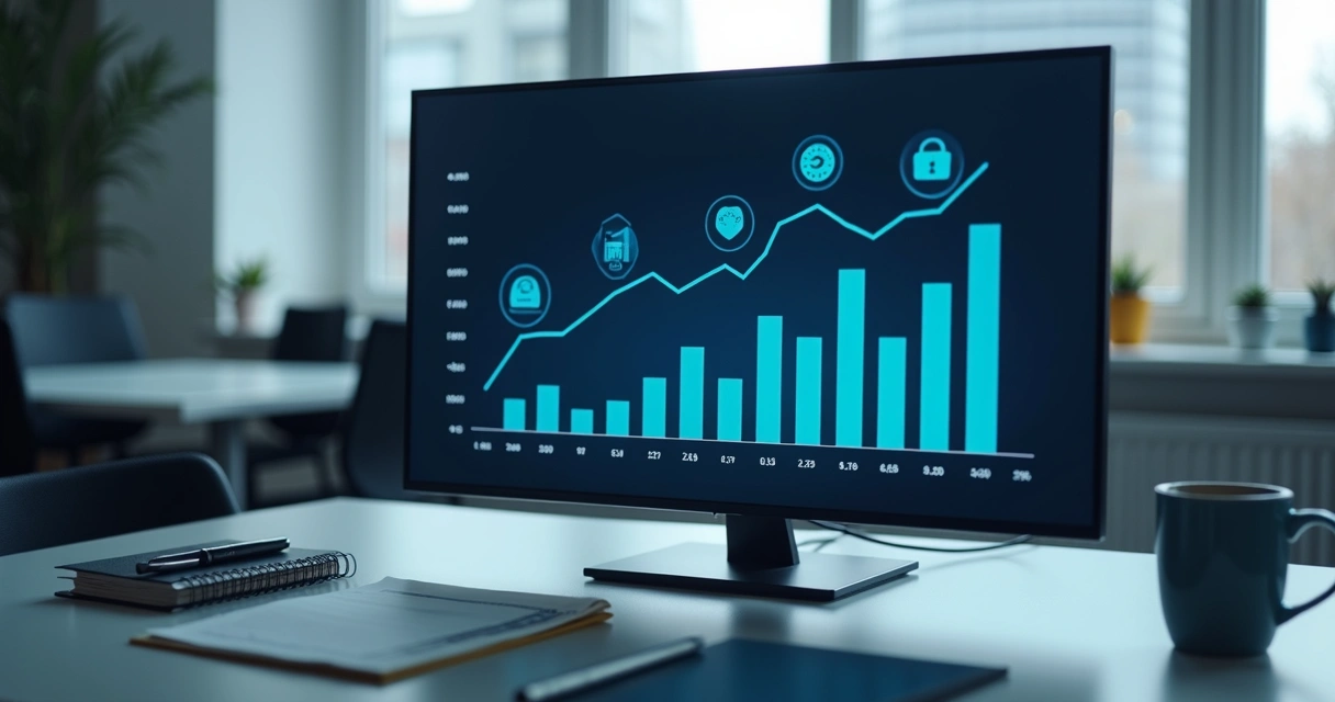 Gráfico mostrando queda acentuada de atendimentos digitais 