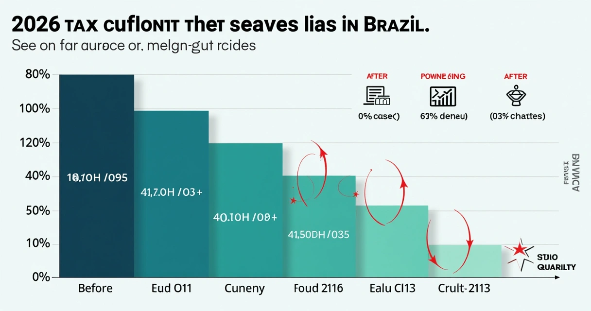 Gráfico ilustrando mudanças da reforma tributária 2026 