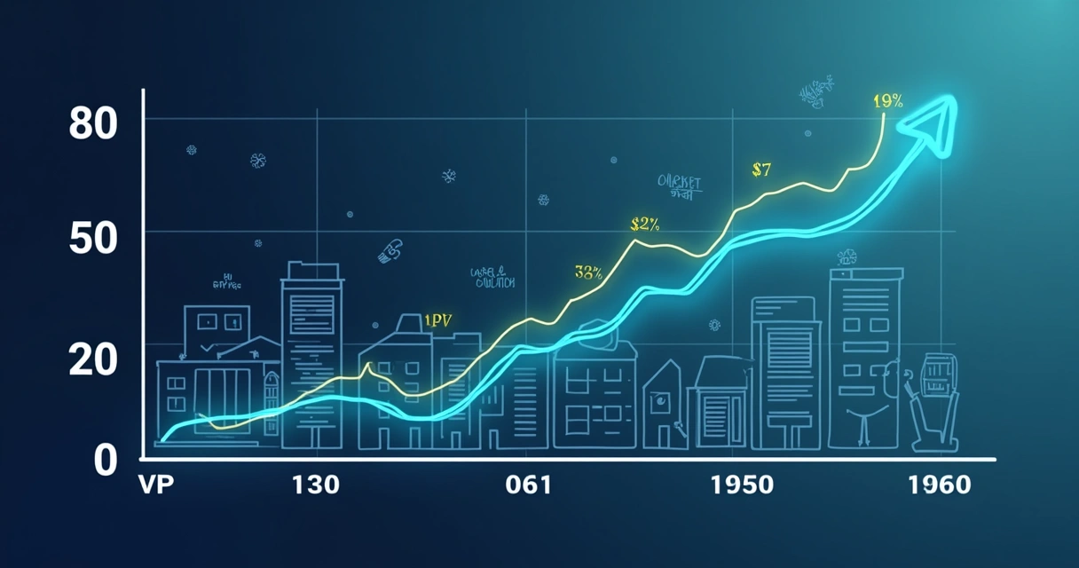 Gráfico ilustrando oscilação de cotas de FIIs em relação ao valor patrimonial 