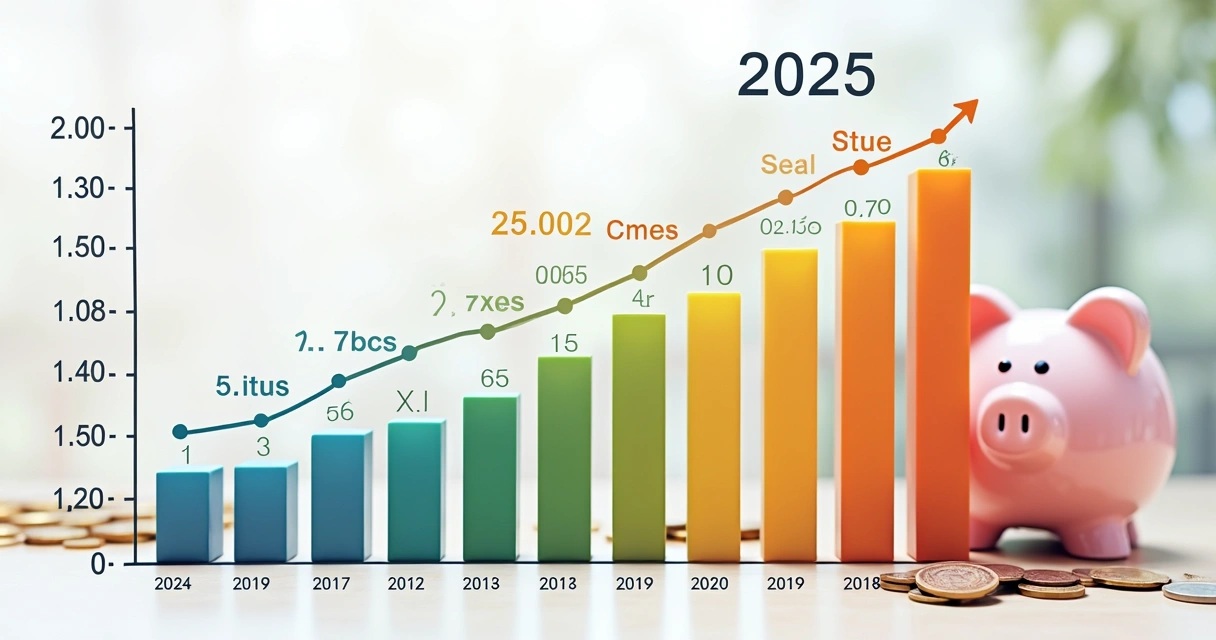 Gráfico mostrando evolução do rendimento da poupança em 2025