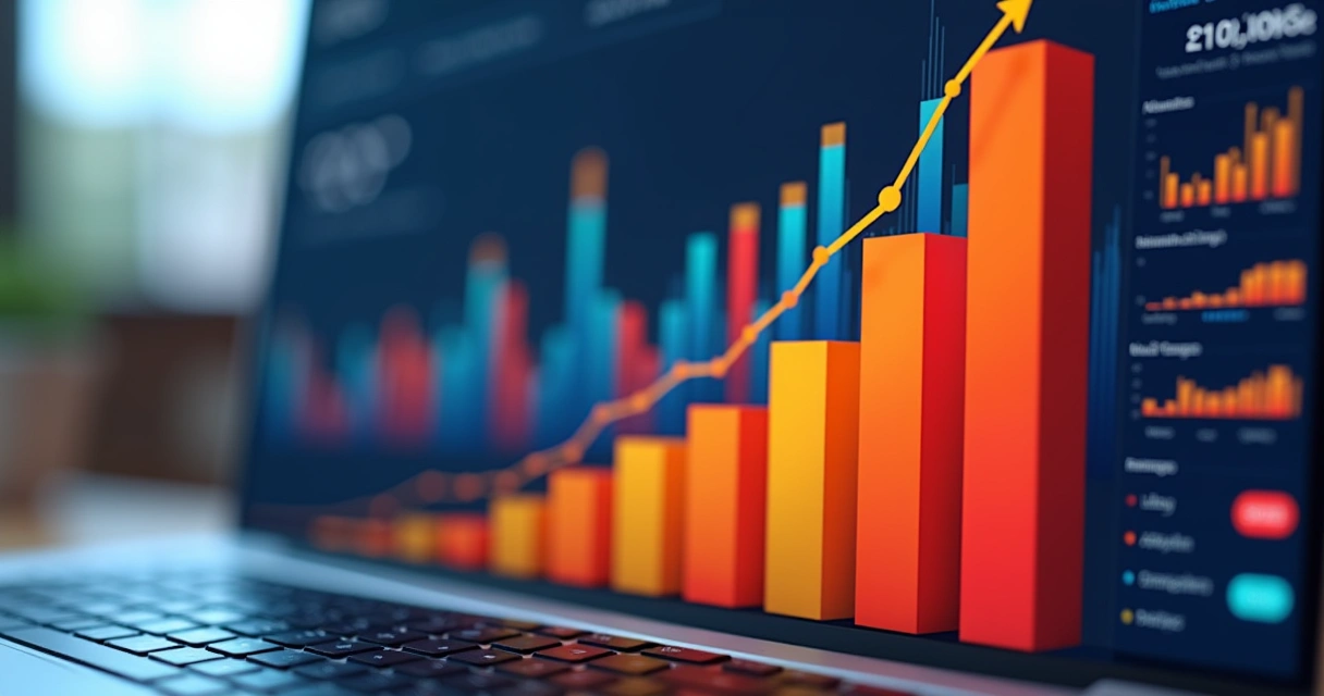 Gráfico mostrando aumento de vendas por afiliados 