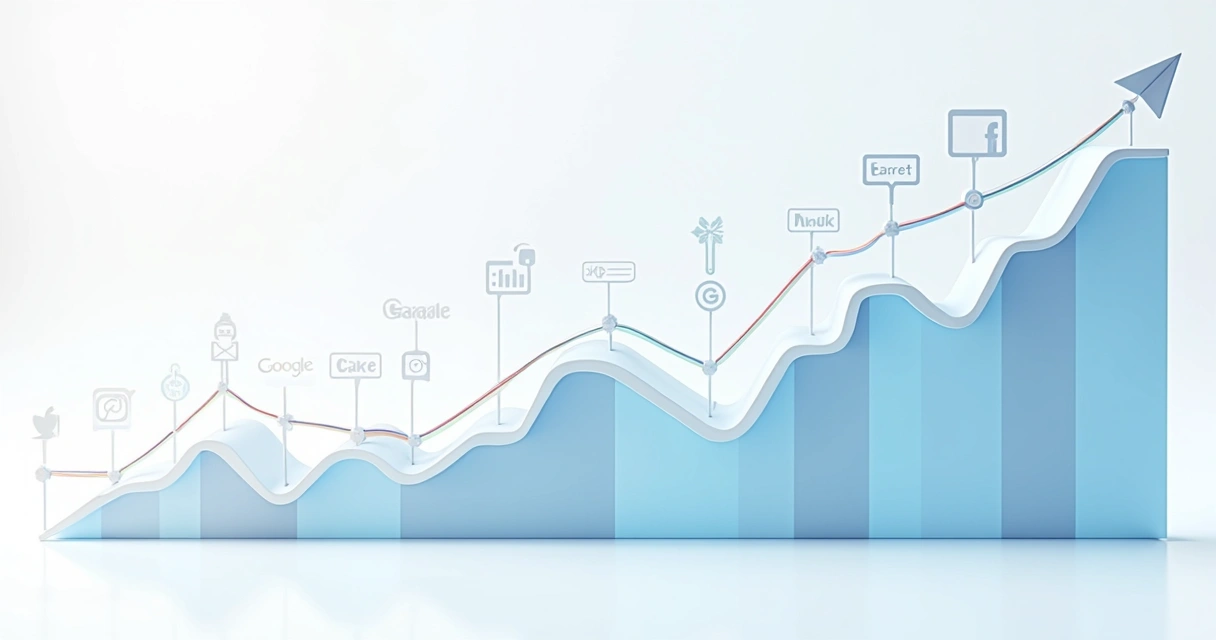 Gráfico comparando resultado de SEO de site 