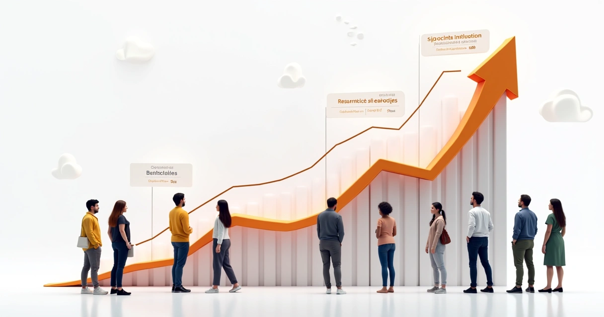 Gráfico comparando retenção de talentos com iniciativas de inclusão 