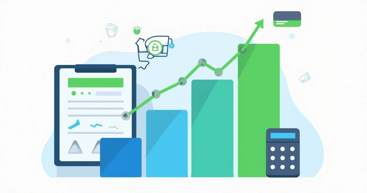 Gráfico ilustrando o cálculo de retorno de investimento publicitário 