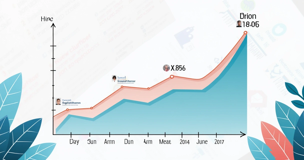 Gráfico mostrando variação do score de influenciador ao longo de datas sazonais importantes