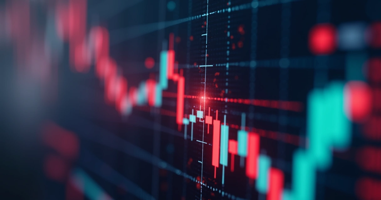 Gráfico de criptomoeda com linha de stop loss traçada