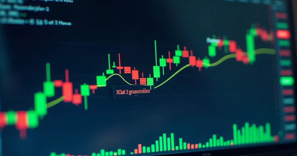 Gráfico mostrando pontos de stop loss e take profit em um gráfico financeiro 