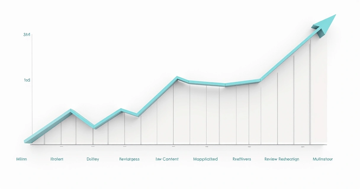 Gráfico mostrando subida do tráfego de site odontológico ao longo de meses
