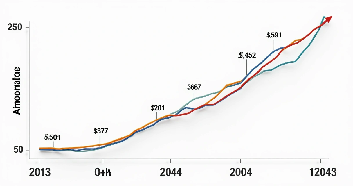 Gráfico de linhas mostrando a evolução dos juros e amortização na tabela Price