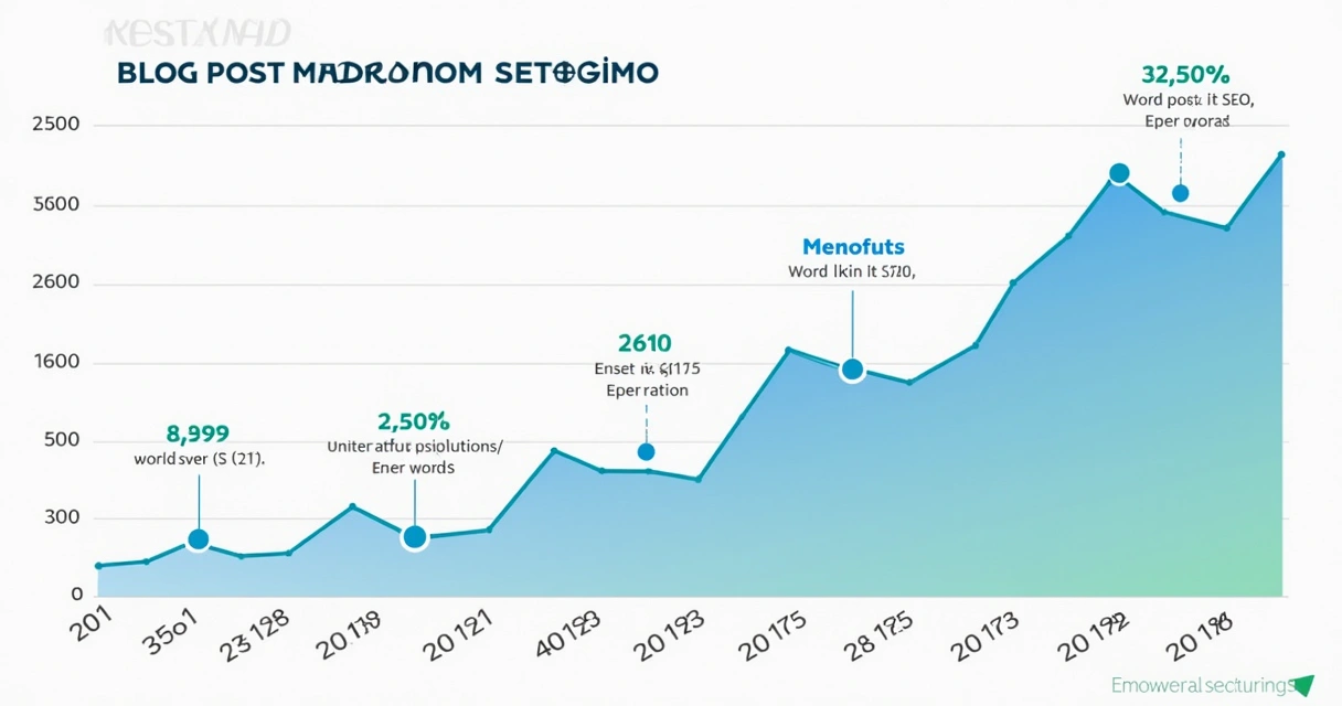 Gráfico mostra a relação entre tamanho de post e desempenho em SEO 