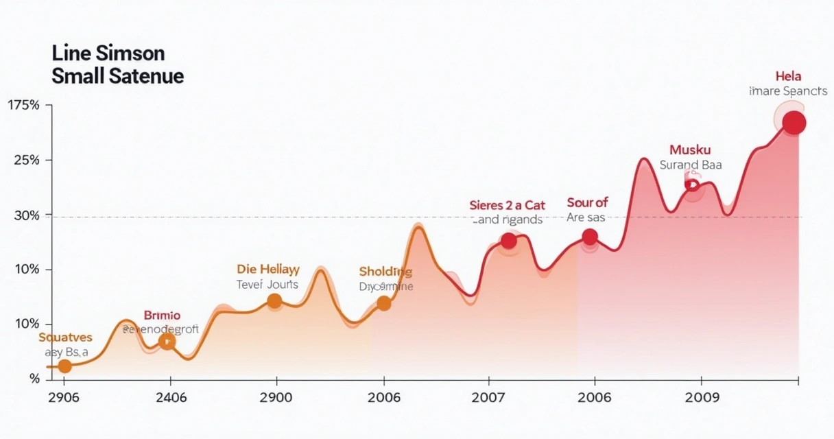Gráfico de receita com variações mensais em uma PME 