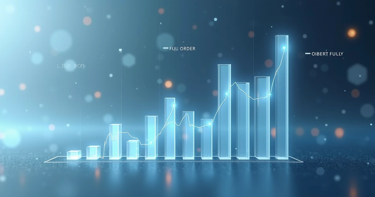 Comparação visual entre ordem limit e iceberg em gráfico 