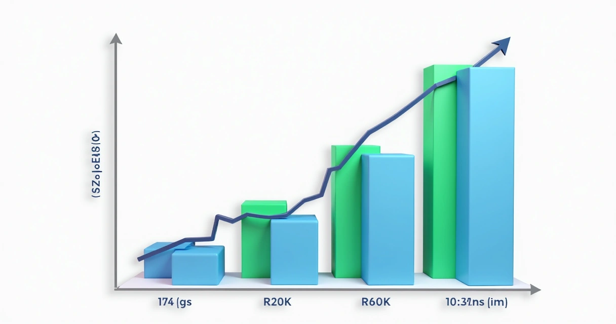 Gráfico mostrando o crescimento mensal do faturamento após o parcelamento em 36x 