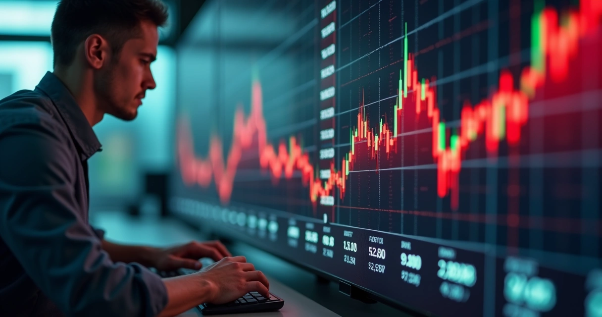 Gráfico de volatilidade cambial