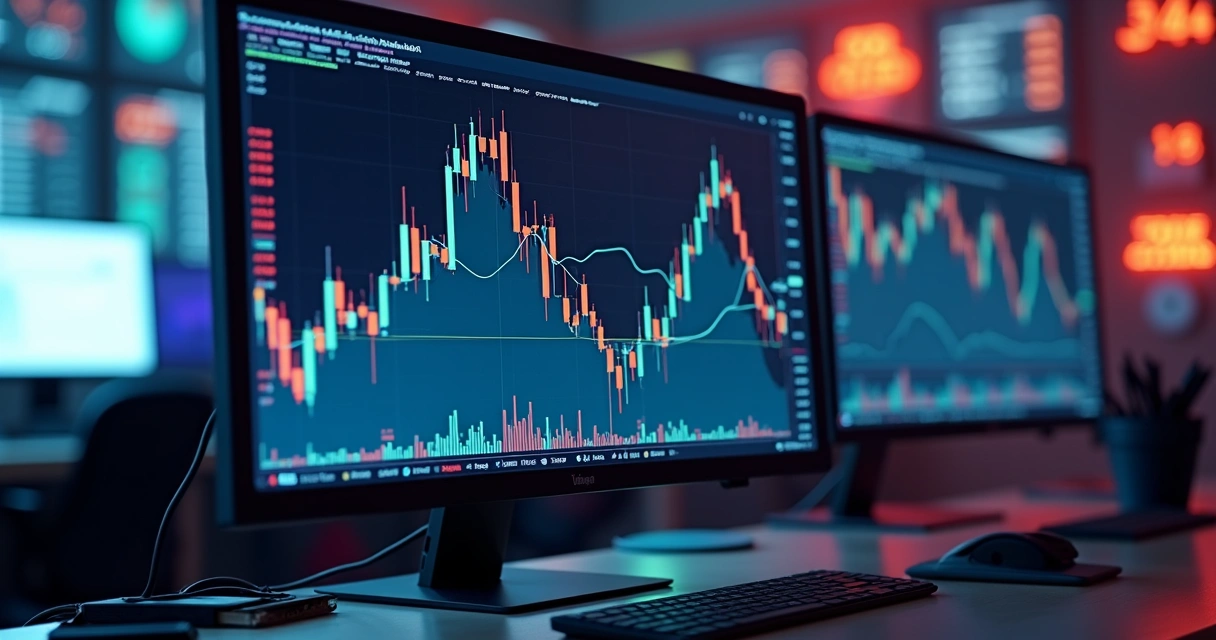Gráfico mostrando a volatilidade do mercado ao longo do dia. 