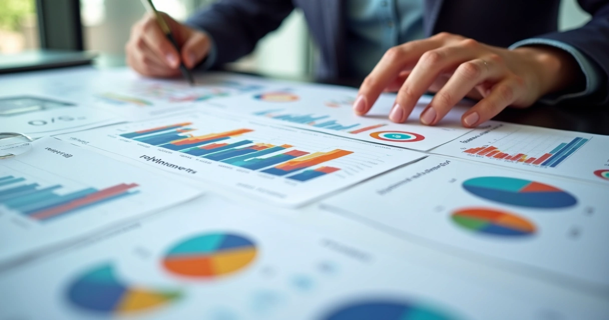 Gráficos coloridos mostram desempenho de apostas polymarket