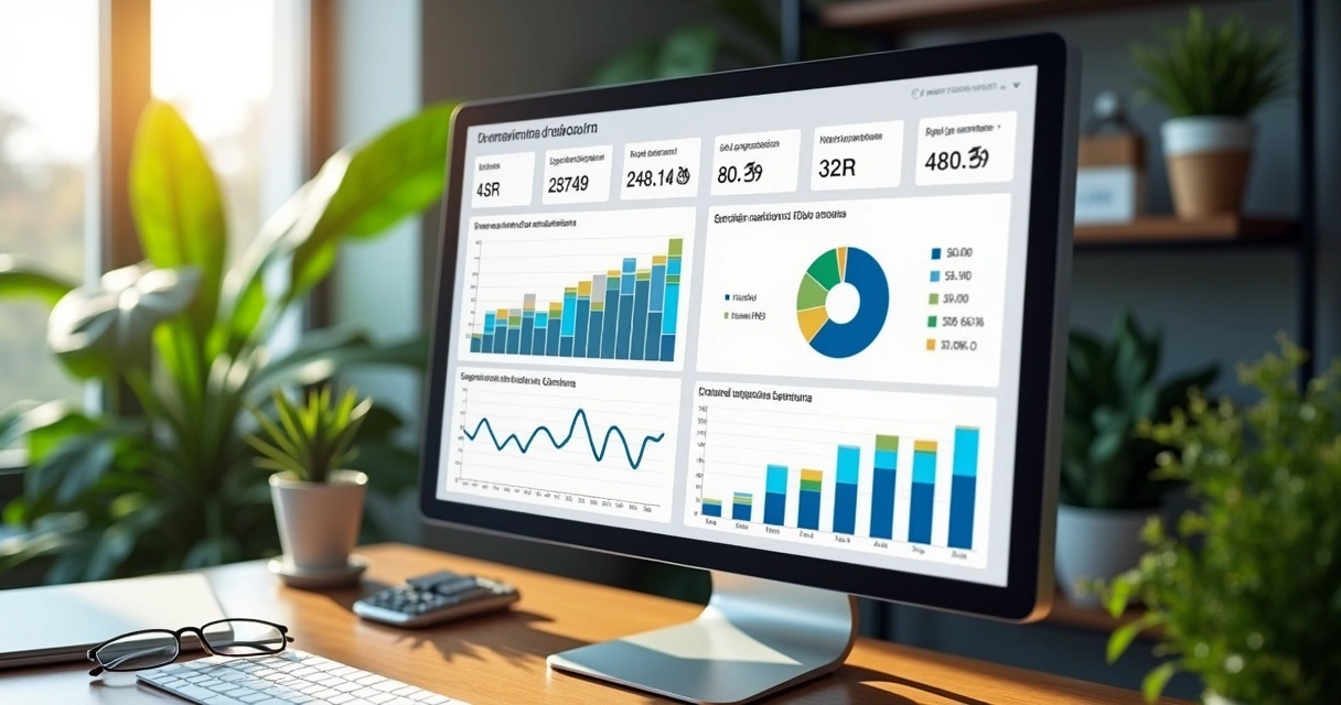 Painel de indicadores de T&D mostrando gráficos de resultados alinhados ao negócio 