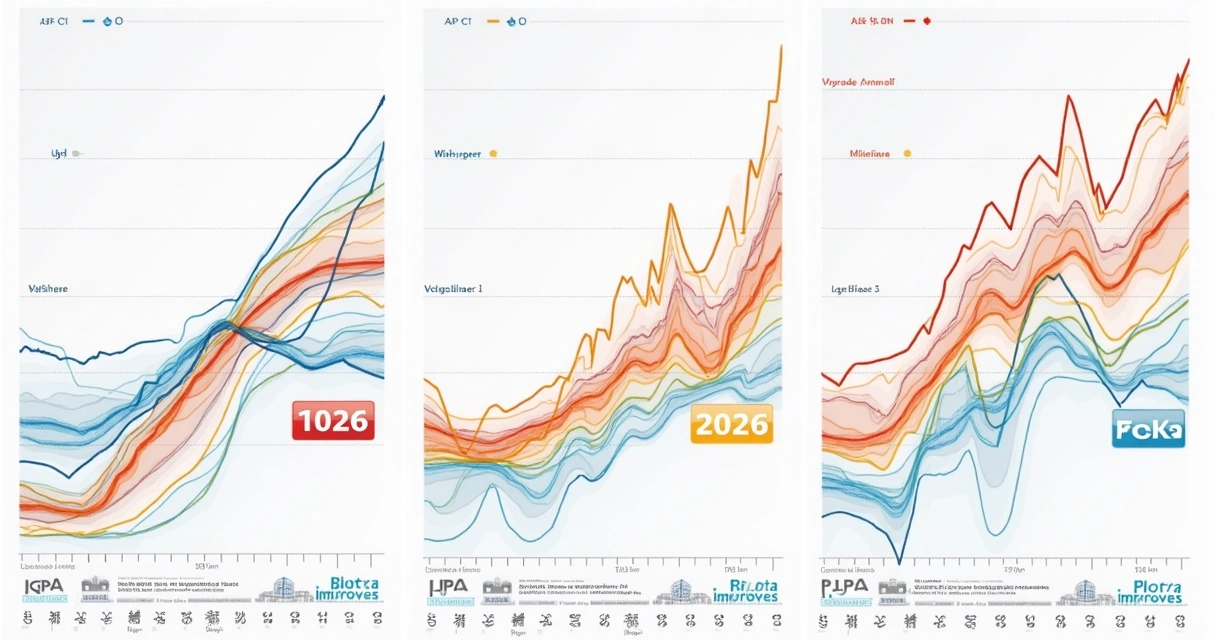 Gráficos comparando o IGP-M, IPCA e IGP-DI em 2026 