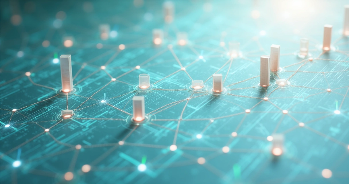 Gráficos de integração entre sistemas de IA e softwares de empresas 