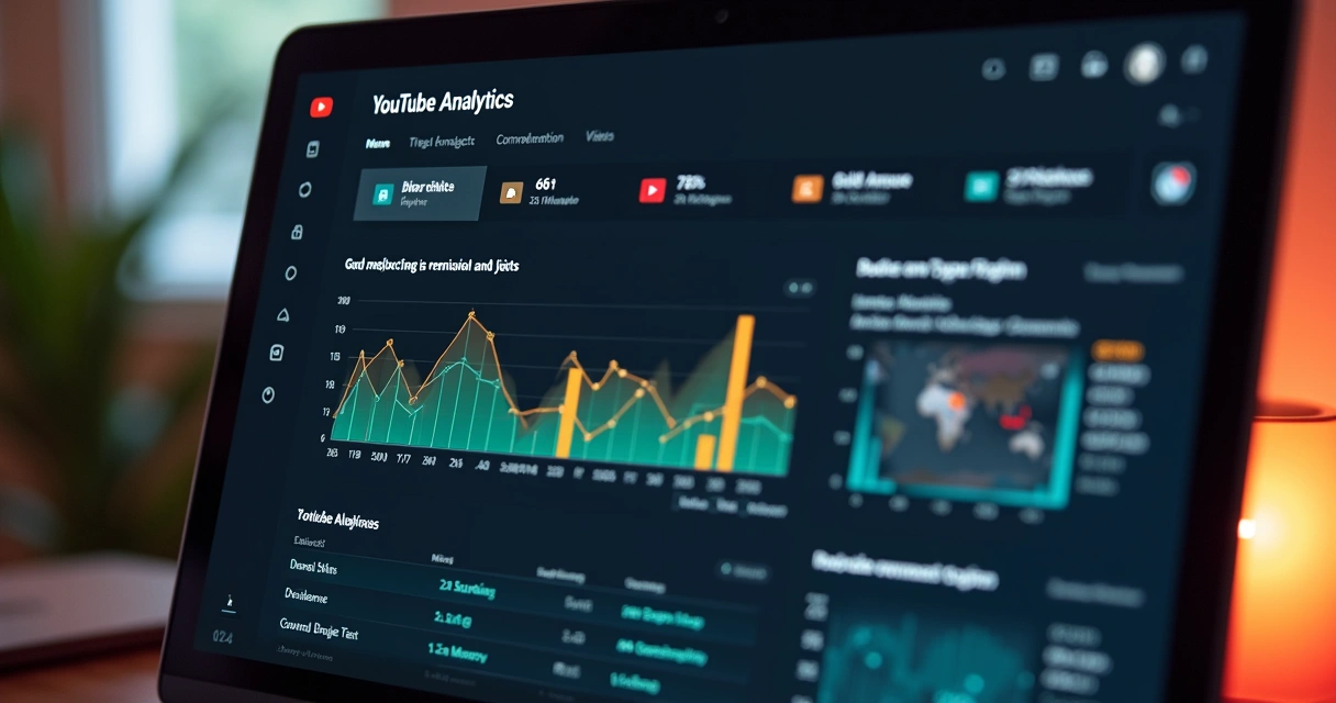 Gráfico de interações de vídeos no painel de análise do YouTube 