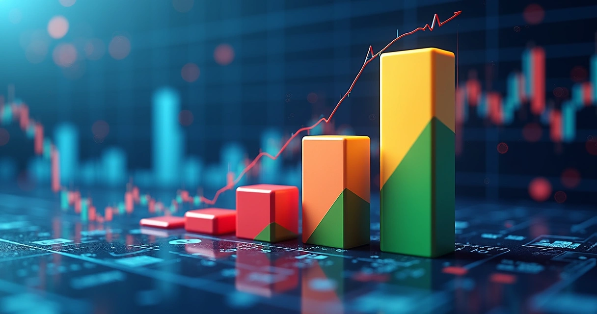 Gráfico colorido mostra a comparação entre investidores estrangeiros, institucionais e pessoas físicas na B3 em janeiro, evidenciando saldo positivo dos estrangeiros. 