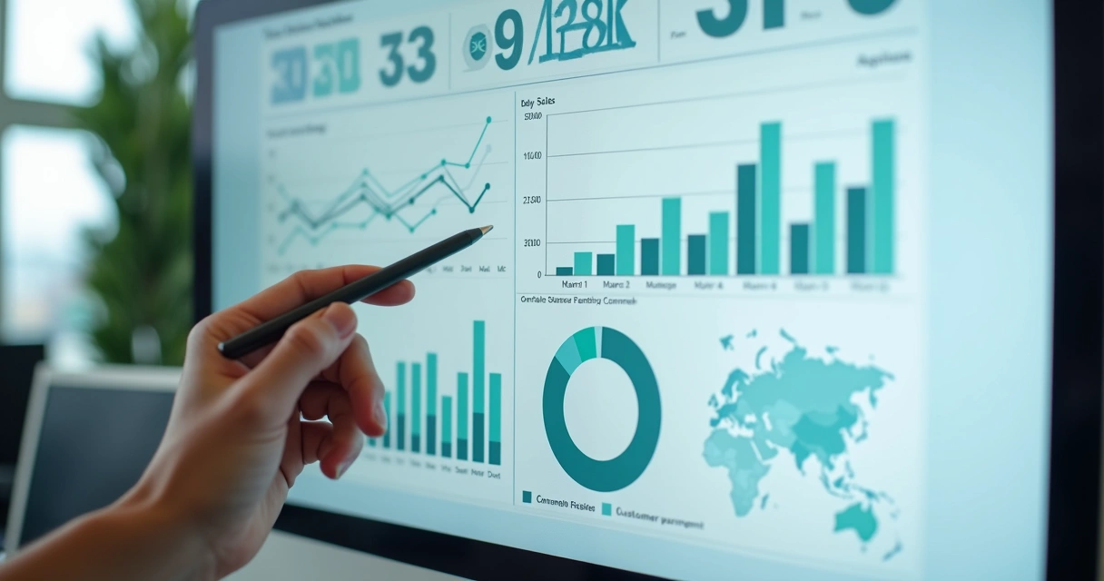 Gráficos de KPIs em franquias 