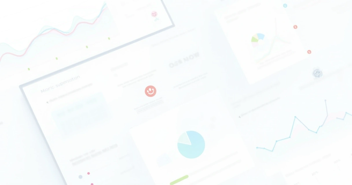 Diversos gráficos coloridos representando métricas de satisfação do cliente 