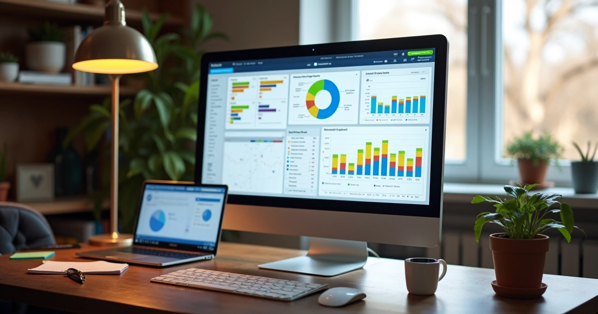 Banco de dados de tarefas do Notion mostrado em gráficos e calendários 