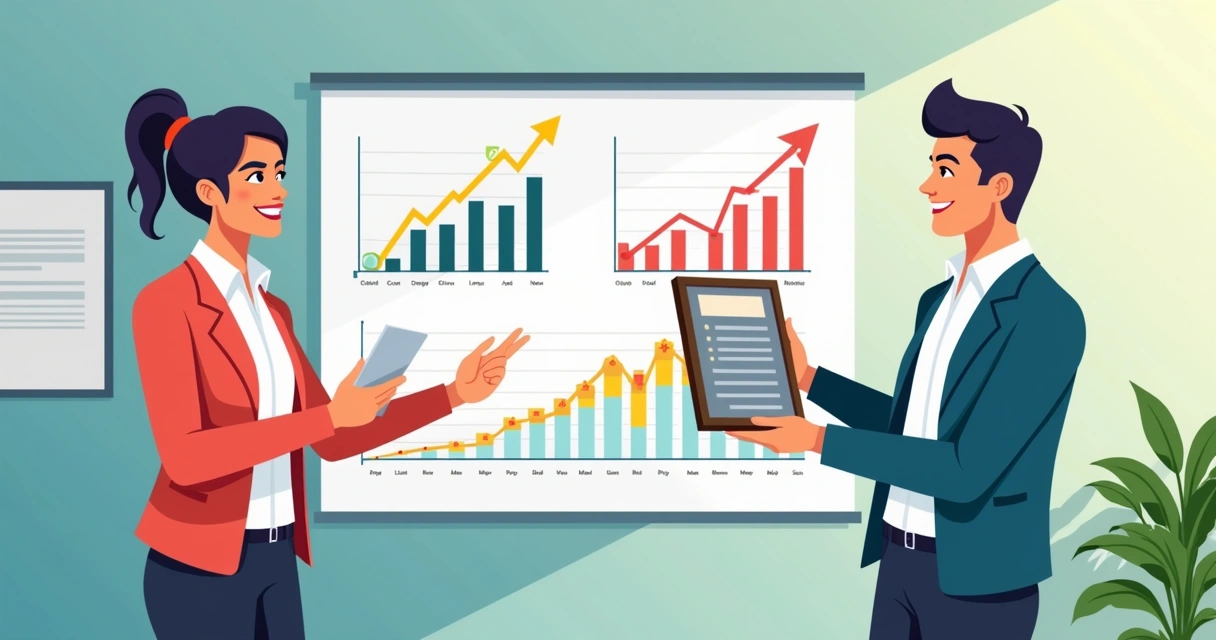 Gráficos mostrando aumento de engajamento após premiação com placas 