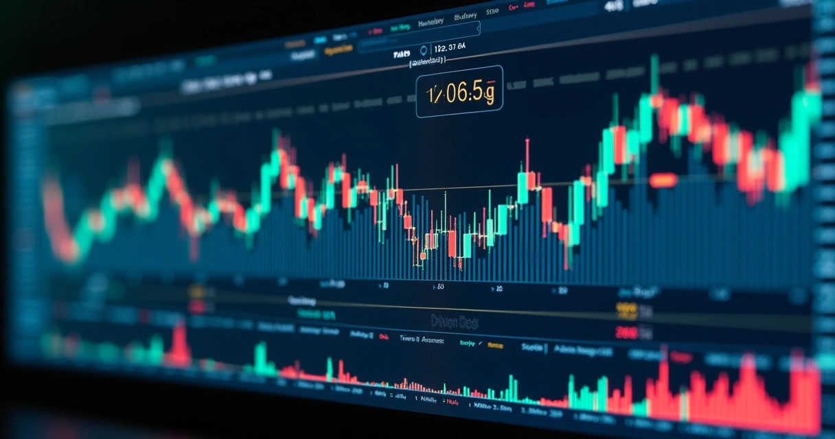 Painel de gráficos de volume de diferentes pares de criptomoedas 