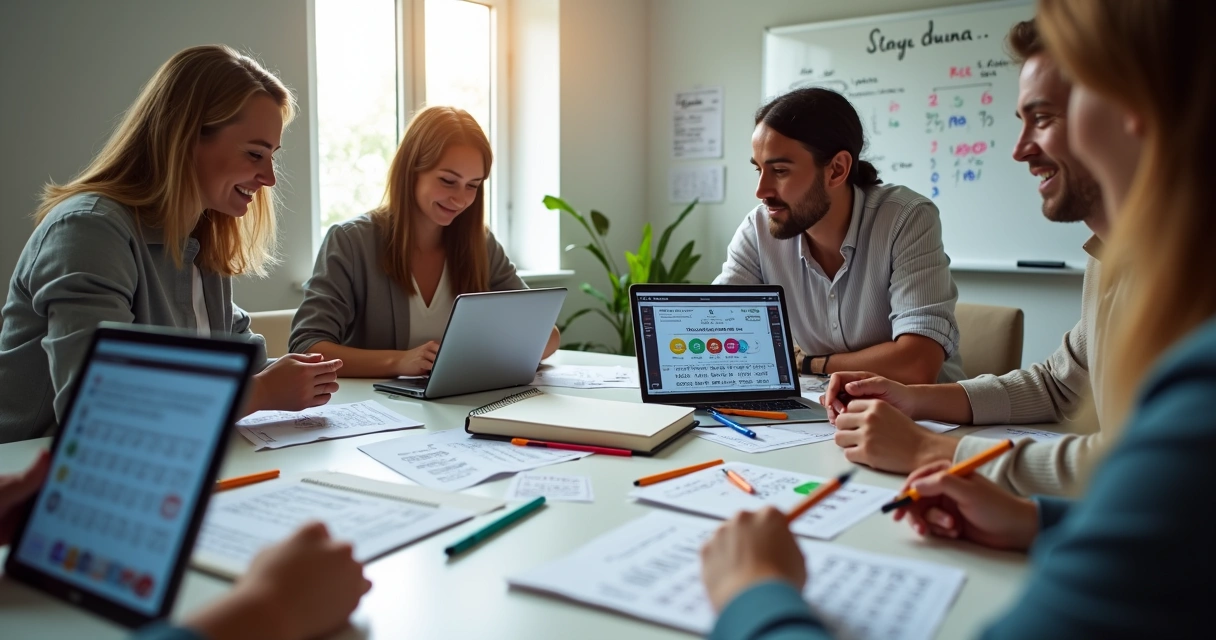 Grupo de pessoas planejando apostas em bolão da quina online 