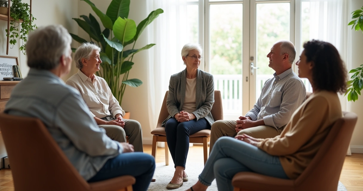Pessoas em roda de conversa