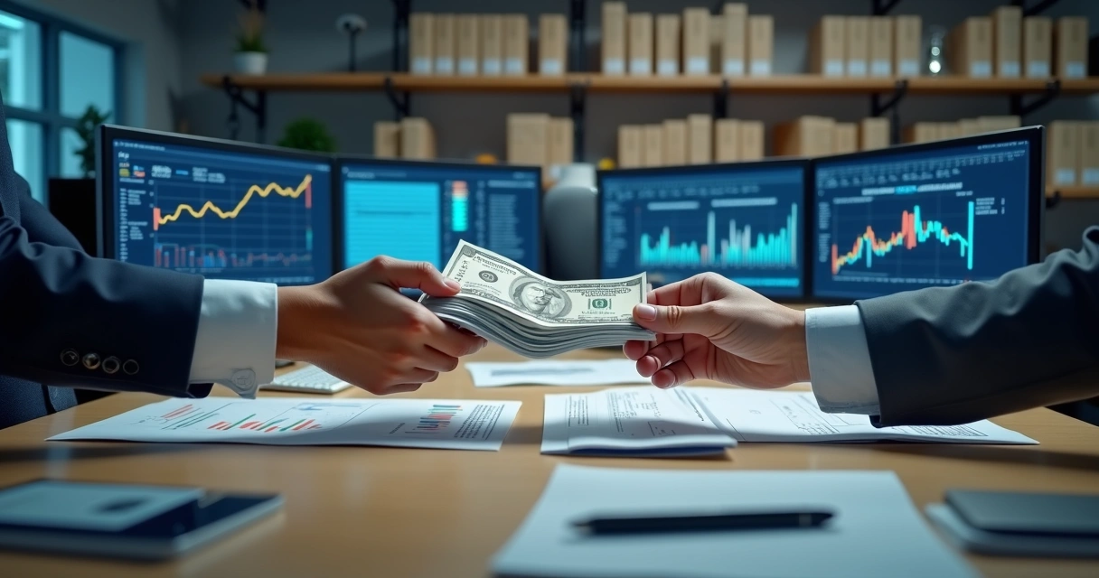 Empresas do mesmo grupo realizando transferências financeiras internas