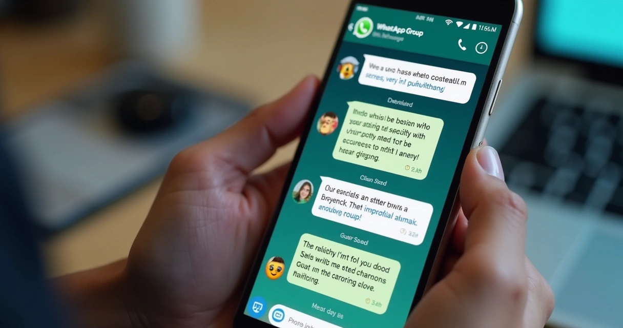 Grupo em WhatsApp discutindo lançamento animadamente